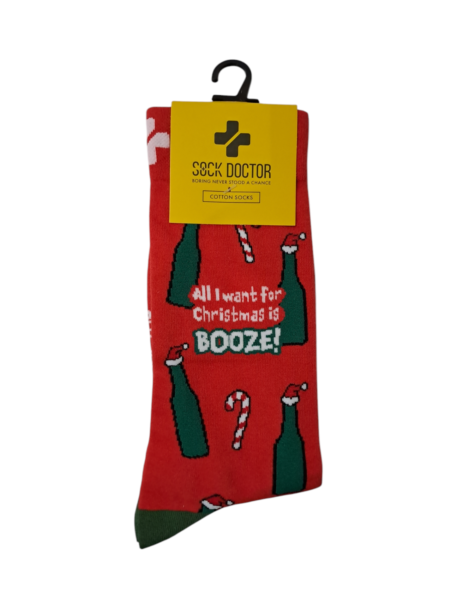 Xmas Booze Cotton Sexy Socks