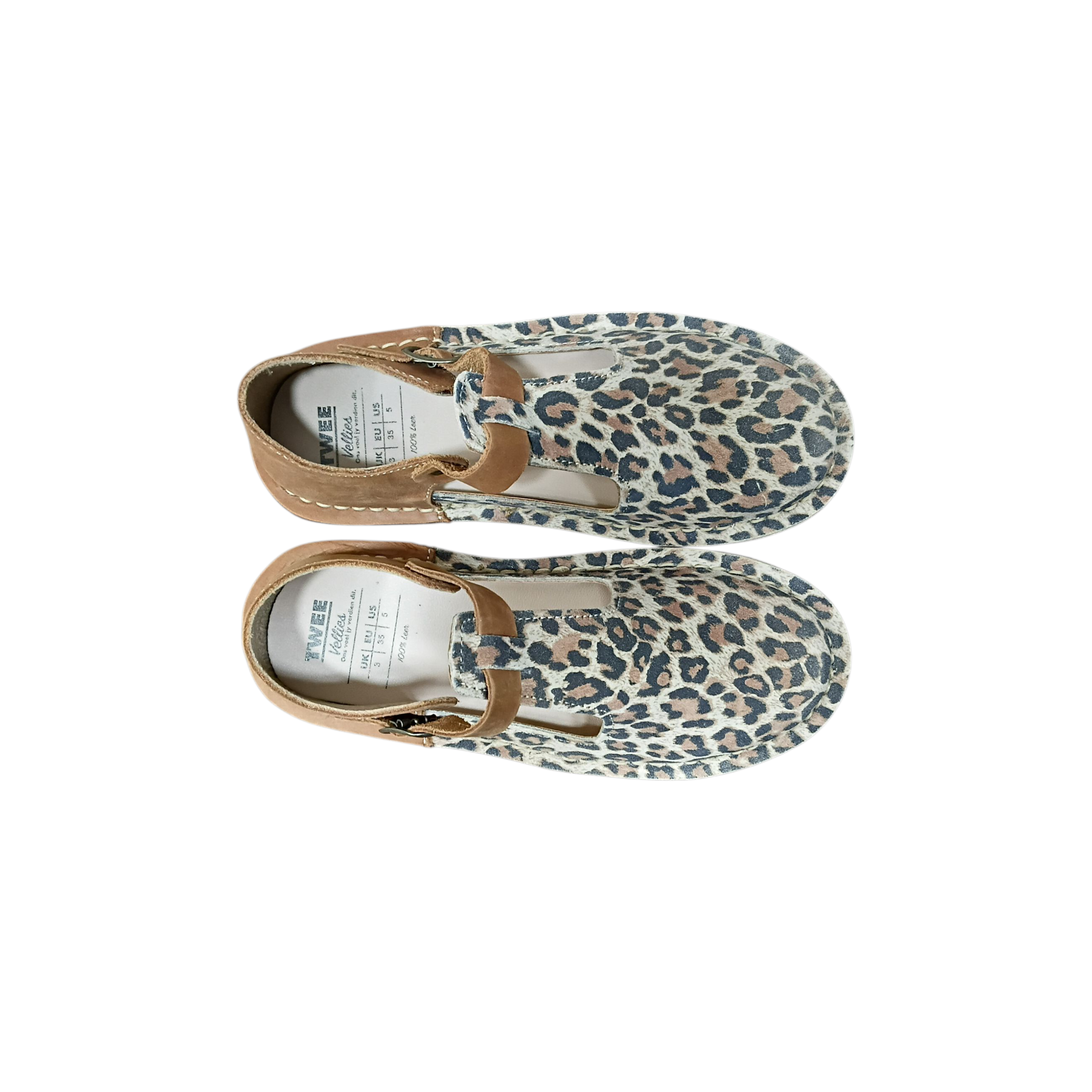 Ladies Bessie Tan Leopard Print