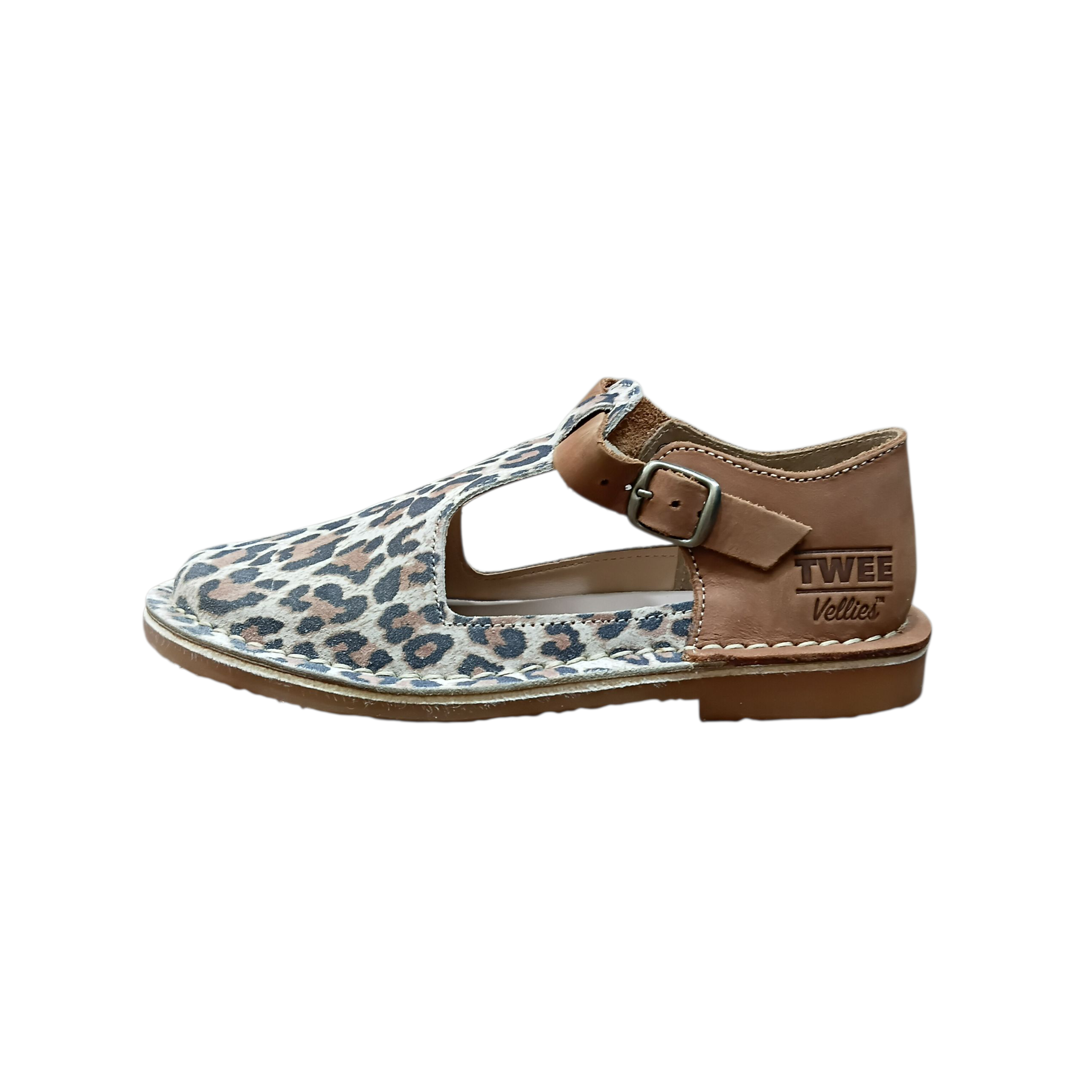 Ladies Bessie Tan Leopard Print