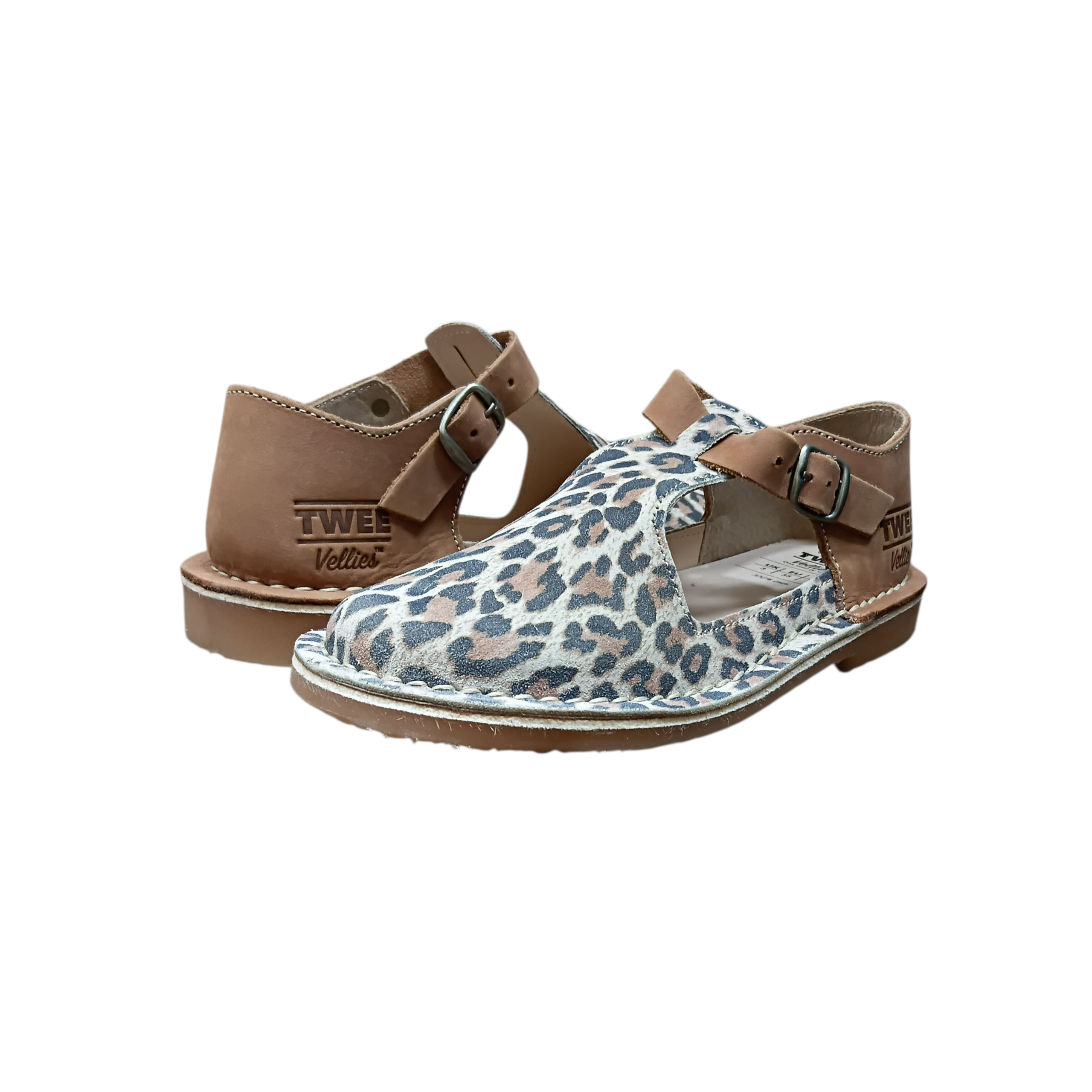 Ladies Bessie Tan Leopard Print