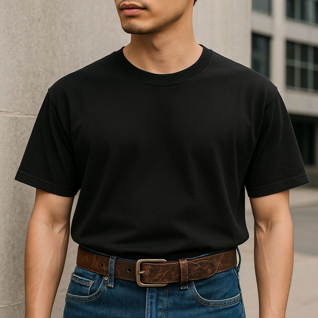 Mens Leather Belt Brown