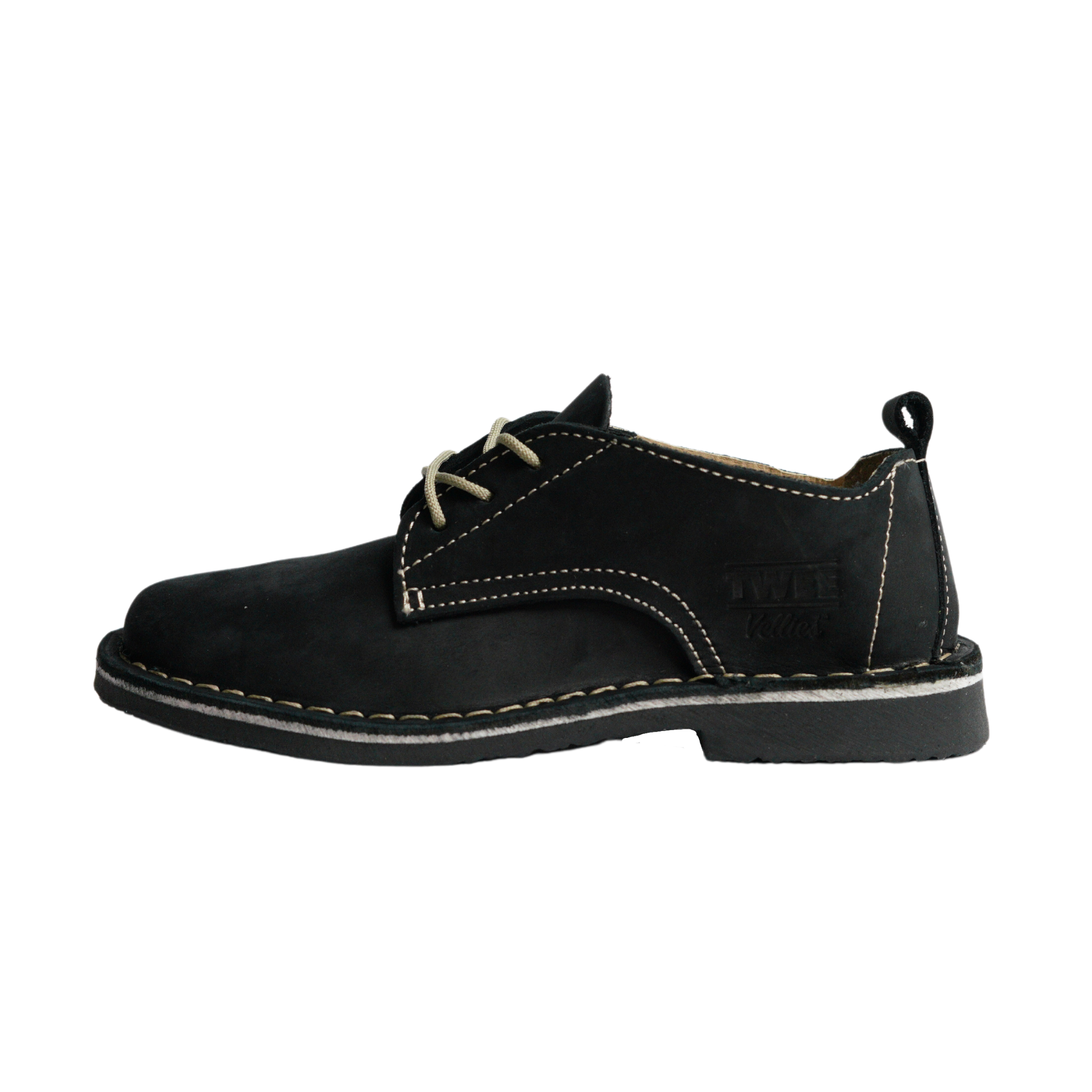 Ladies Fleur Black Nubuck