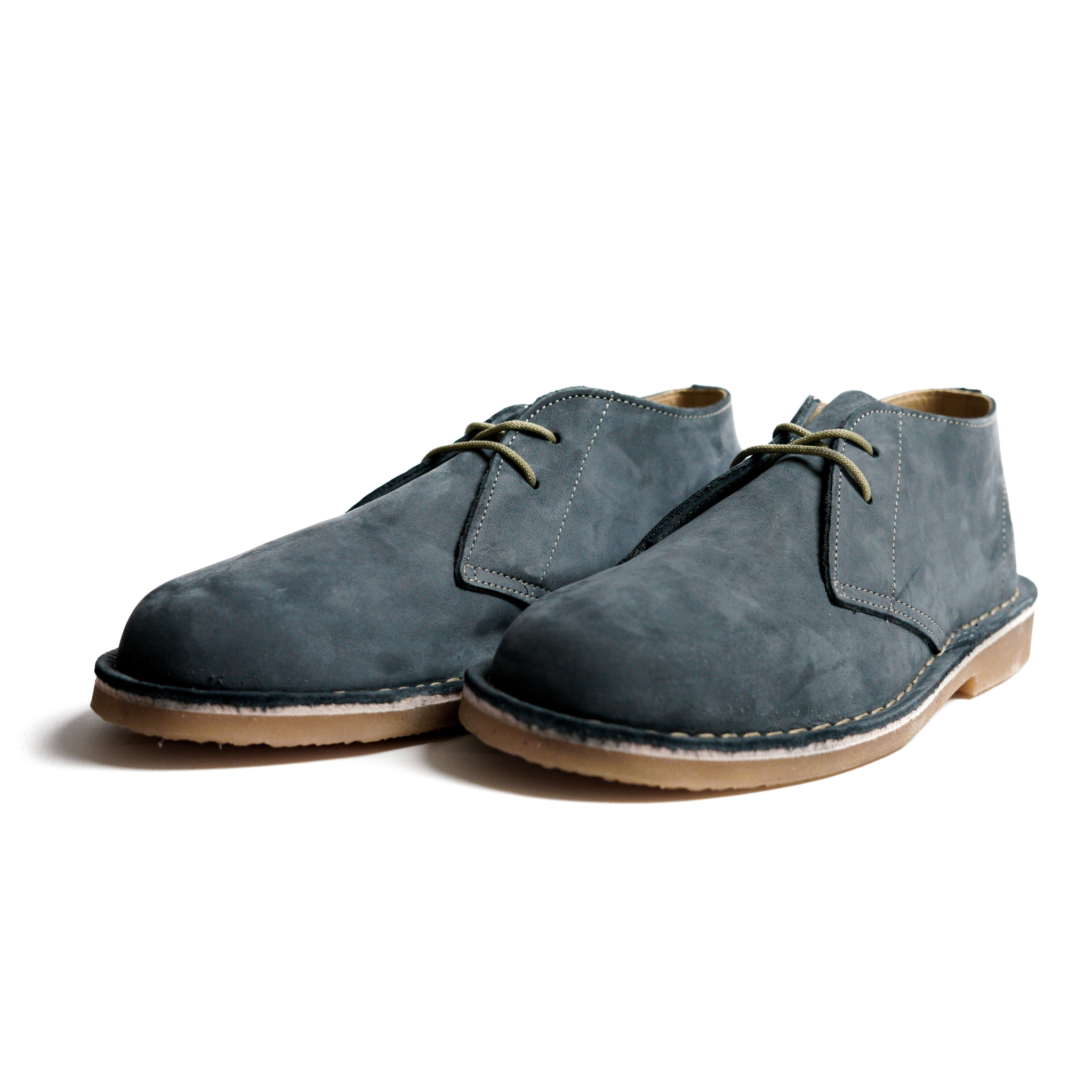 Mens DKW Navy Nubuck Vellies