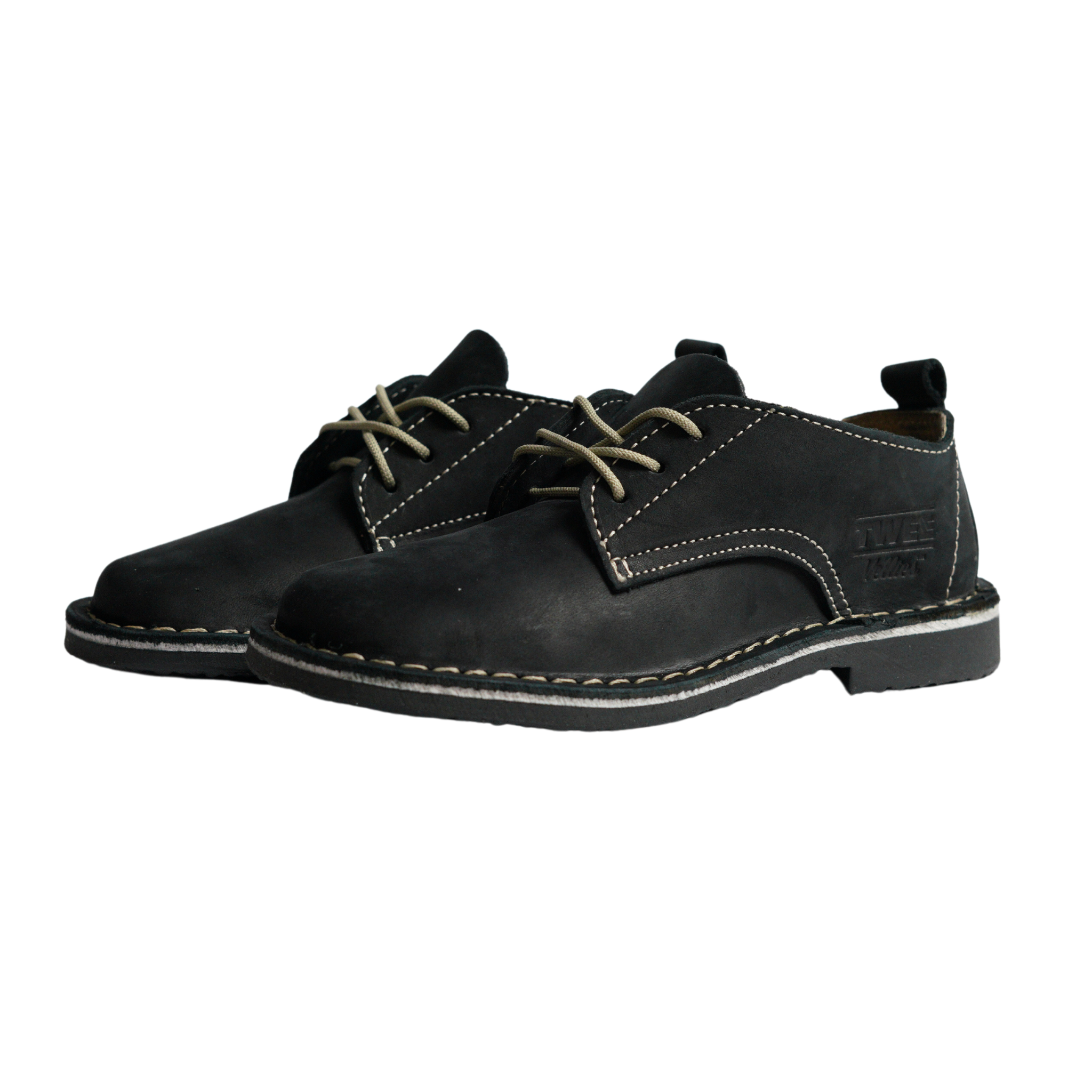 Ladies Fleur Black Nubuck