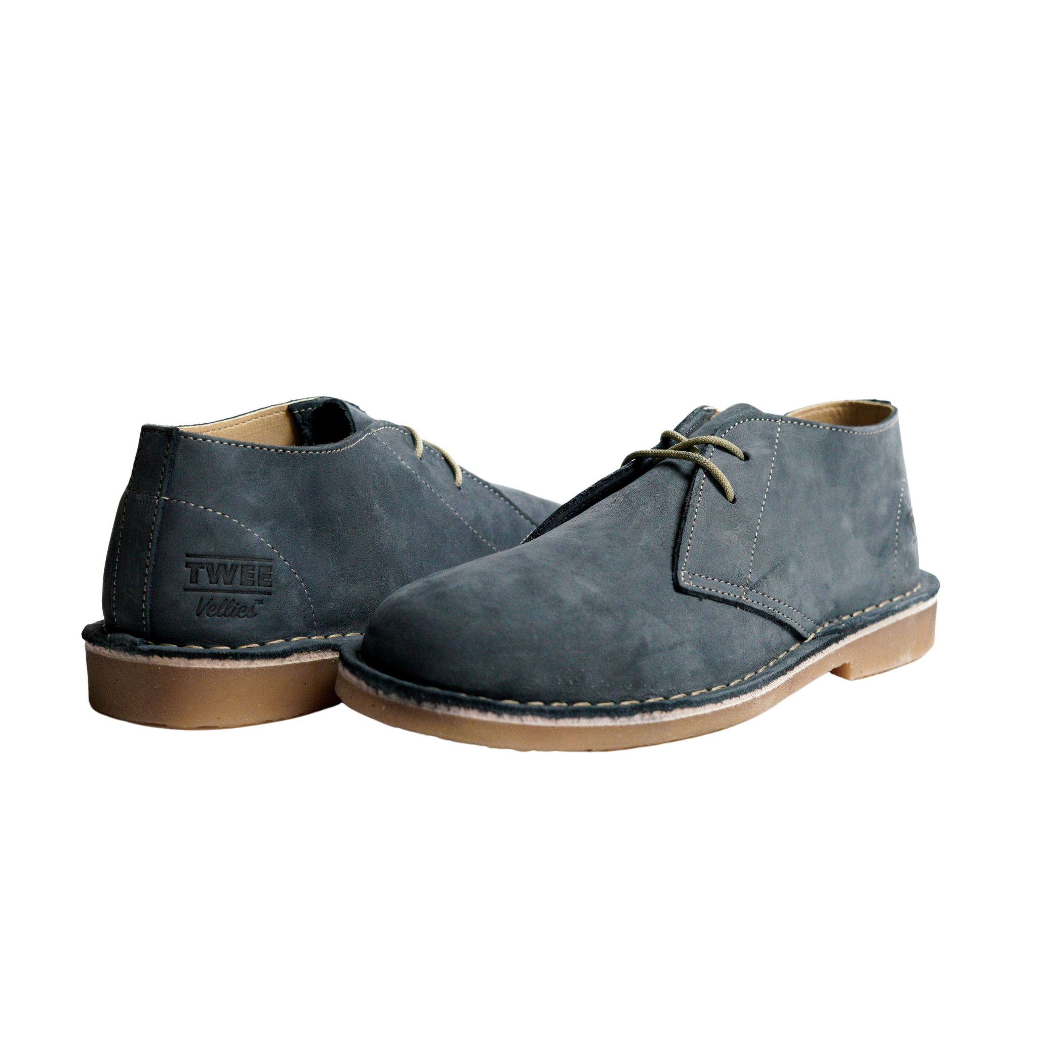 Mens DKW Navy Nubuck Vellies