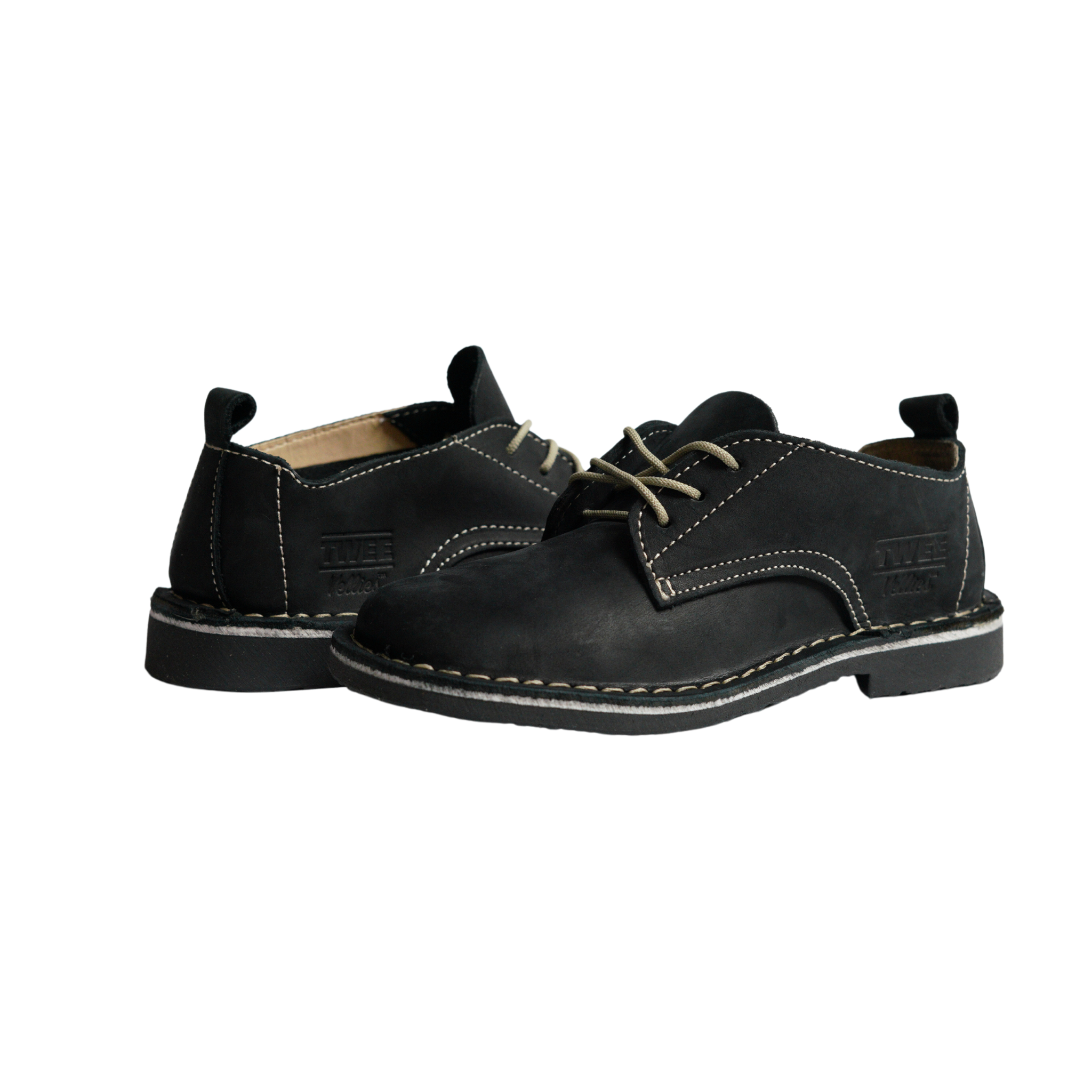 Ladies Fleur Black Nubuck