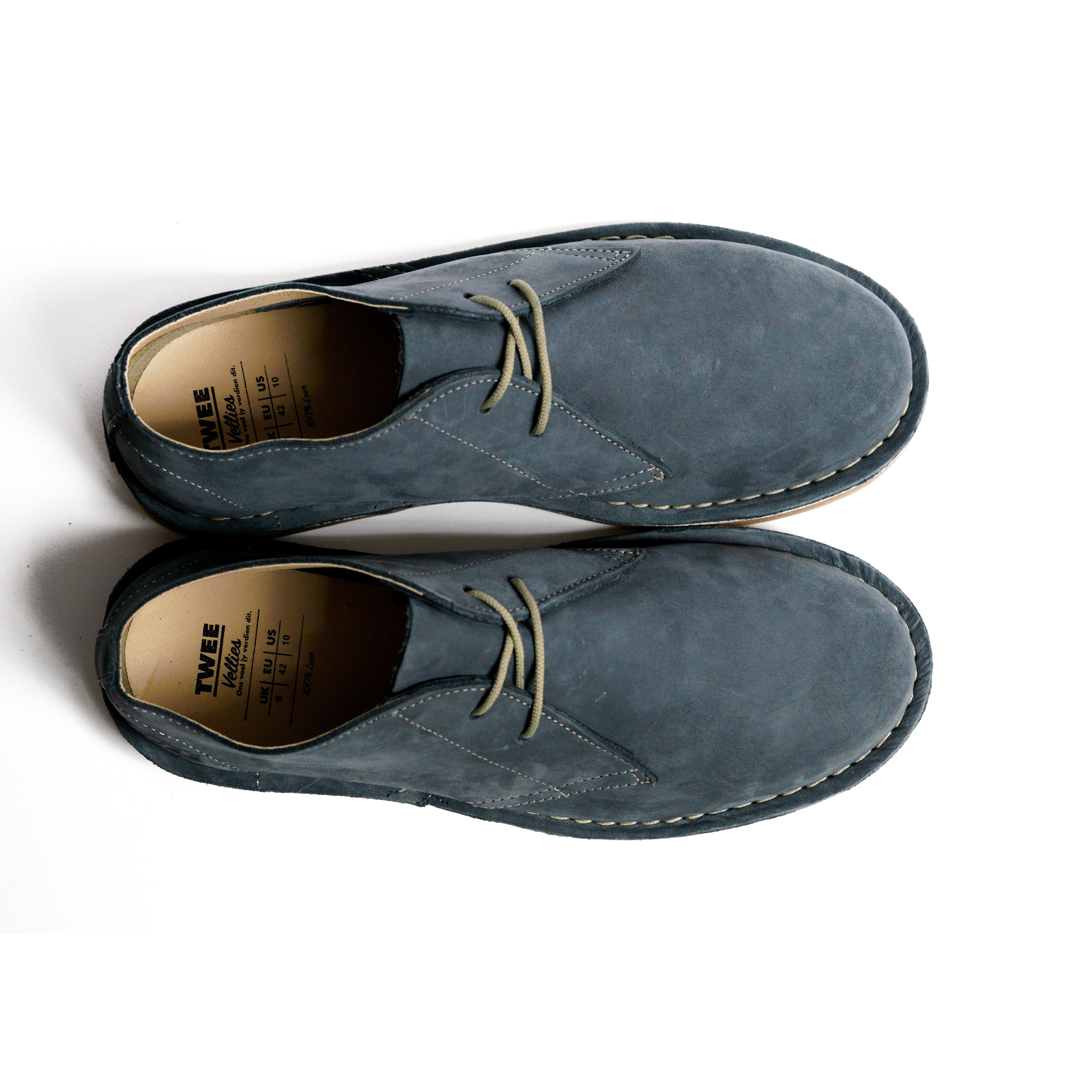 Mens DKW Navy Nubuck Vellies